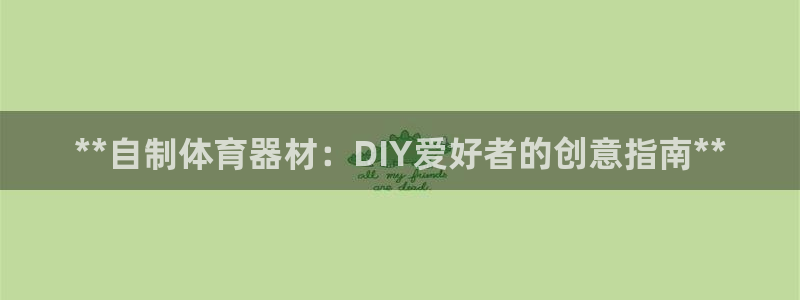 耀世娱乐网址是什么：**自制体育器材：DIY爱好者的