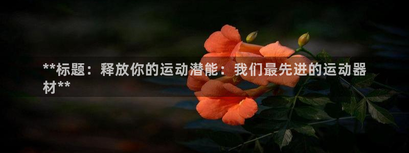 耀世微光歌词:**标题:释放你的运动潜能:我们最先进的运动器