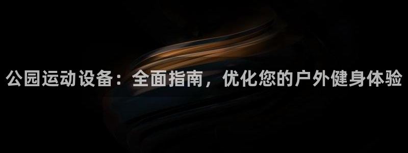 耀世国际集团:公园运动设备:全面指南,优化您的户外健身体验